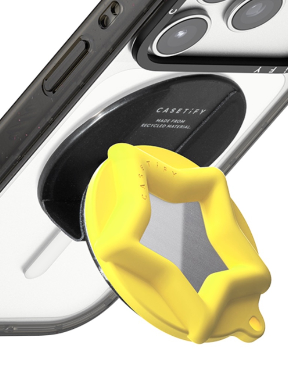 casetify x Candy Mirror Grip Stand - Yellow Star